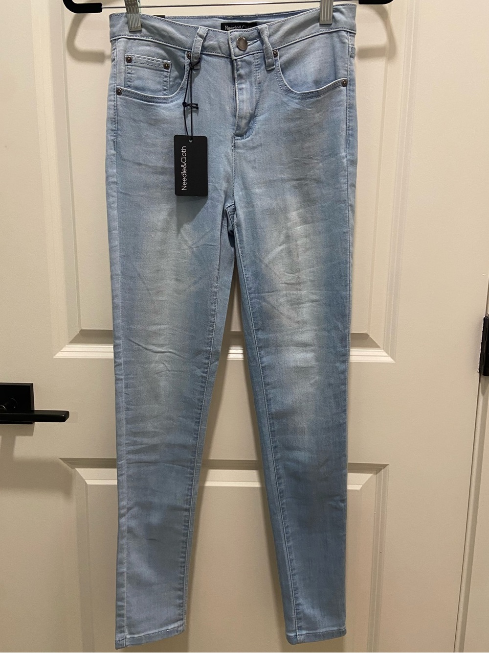 Light Blue High-Rise Skinny Jeans